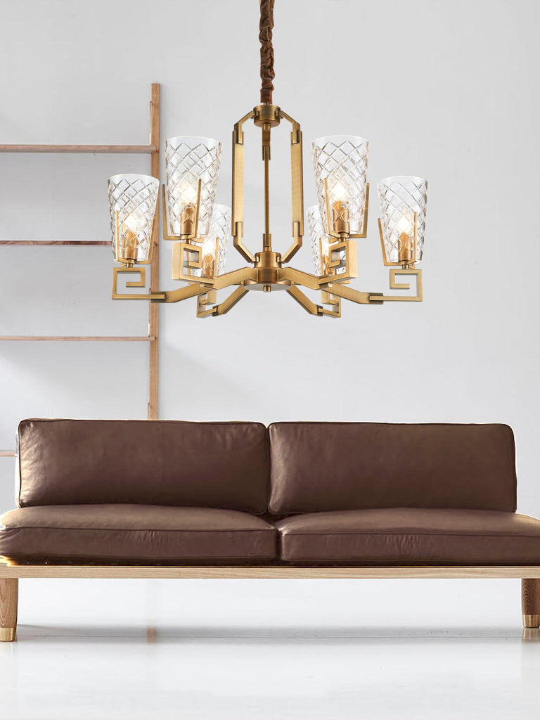 Estelle Traditional Gold Chandelier | Buy Decorative Chandeliers Online India