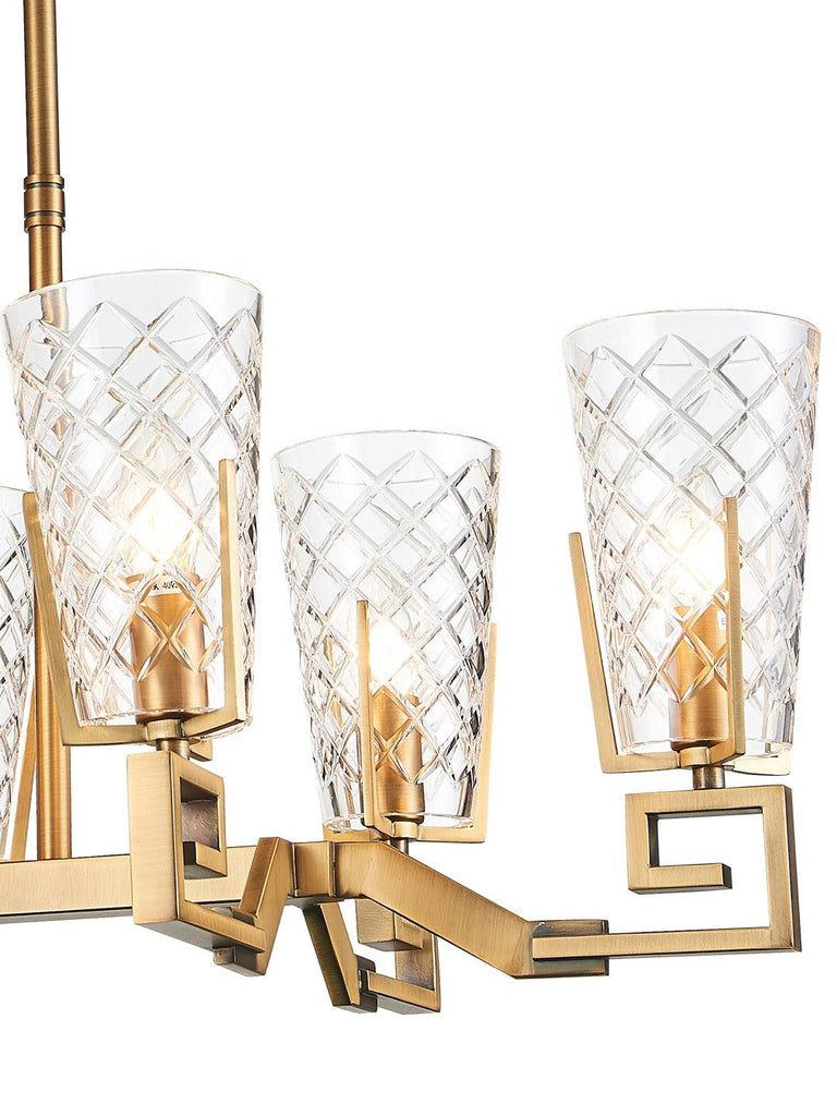 Estelle Traditional Gold Chandelier | Buy Decorative Chandeliers Online India