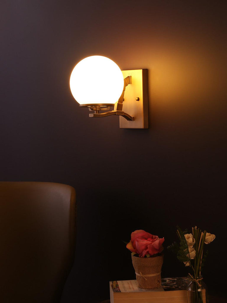 Orville Traditional Gold Wall Lamp | Buy Best Wall Light Online India