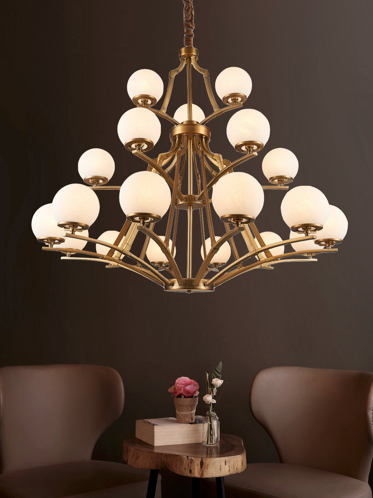 Orville Traditional Gold Chandelier | Buy Decorative Chandeliers Online India