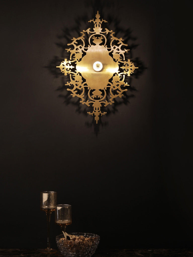 Menora Gold Wall Light | Buy Modern LED Wall Lights Online India