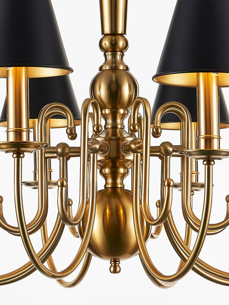 Cecille Black Gold Chandelier | Buy Vintage Chandeliers Online India