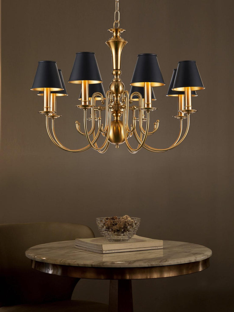 Cecille Black Gold Chandelier | Buy Vintage Chandeliers Online India