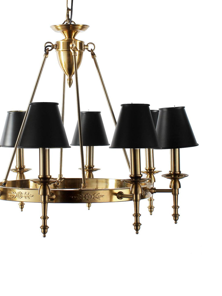 Corille 8-Lamp Gold Chandelier | Buy Vintage Chandeliers Online India