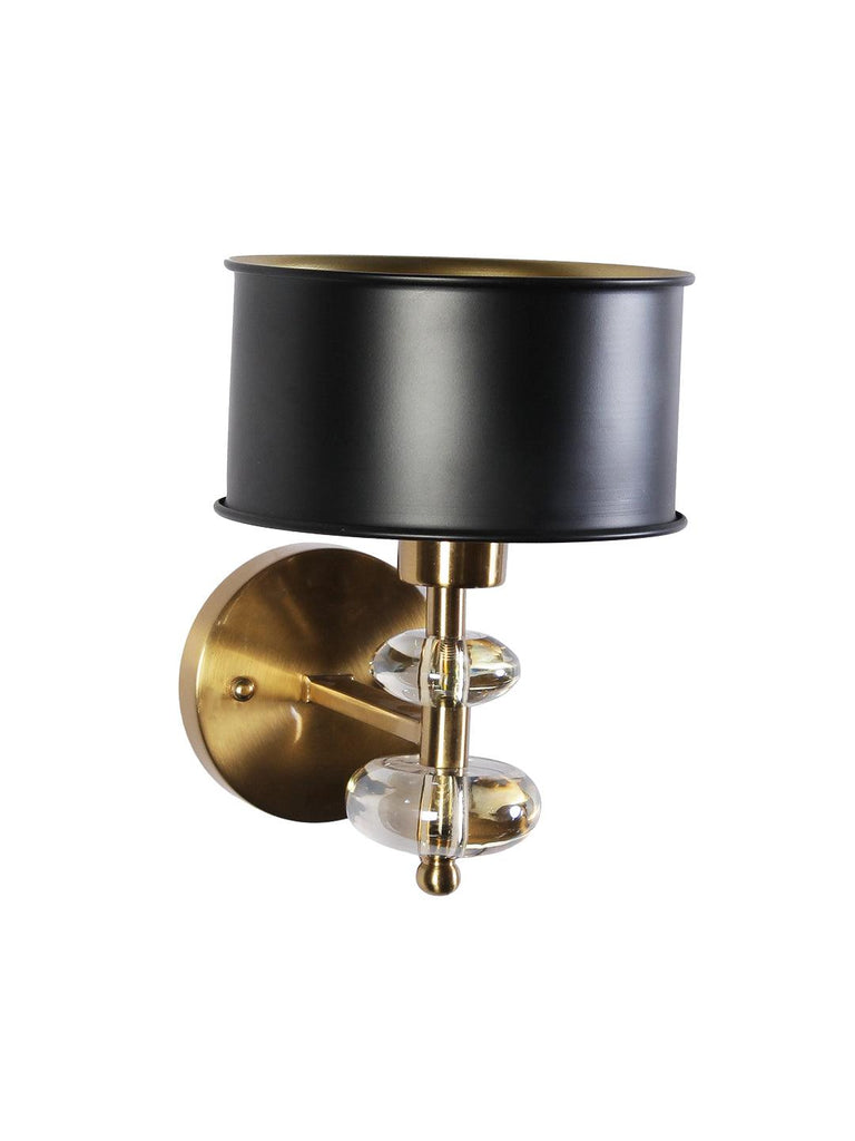 Lucille Black Gold Wall Light | Buy Traditional Wall Lights Online India