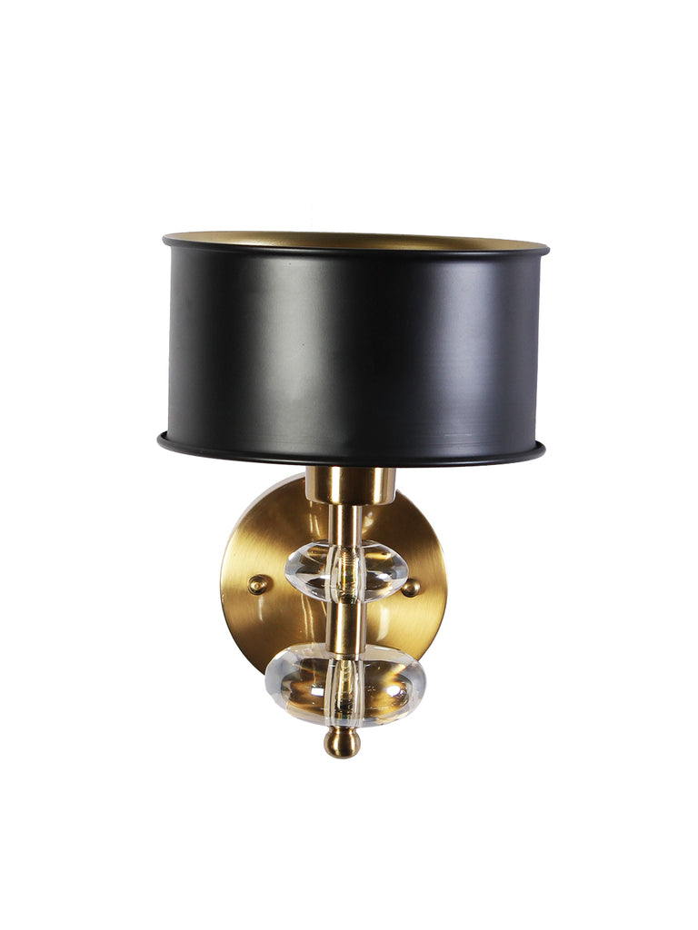 Lucille Black Gold Wall Light | Buy Traditional Wall Lights Online India