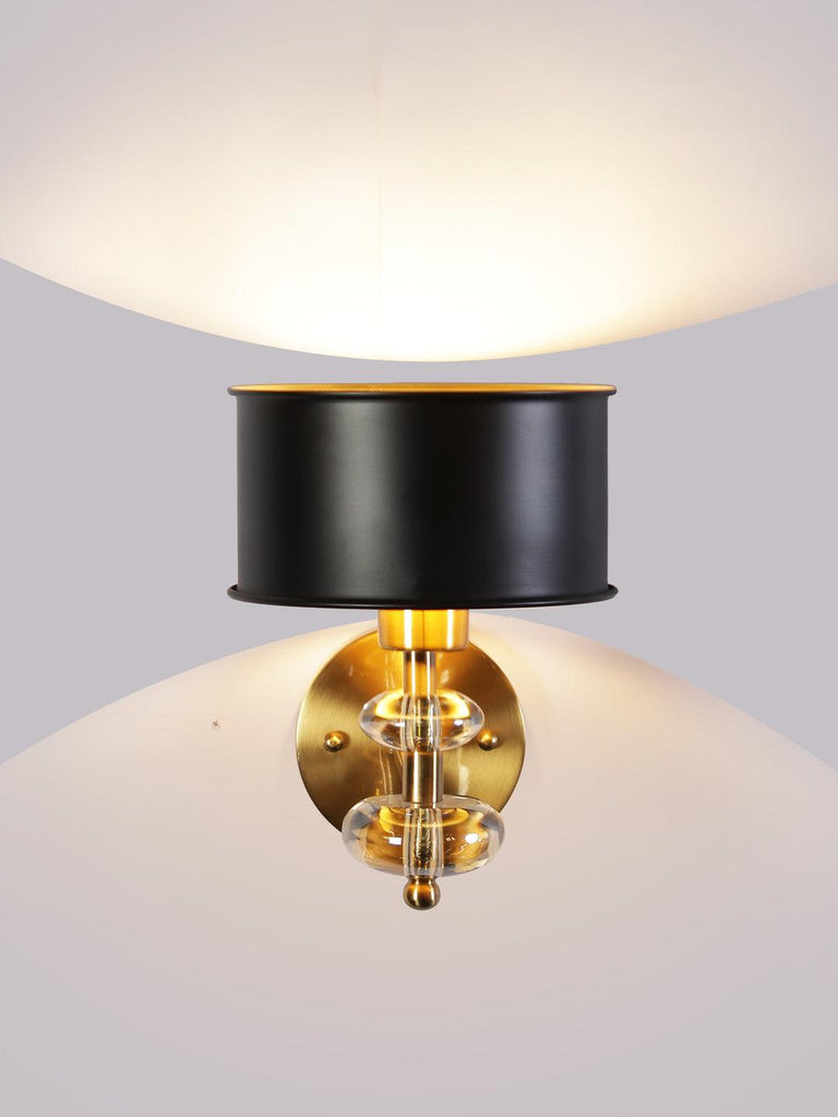 Lucille Black Gold Wall Light | Buy Traditional Wall Lights Online India