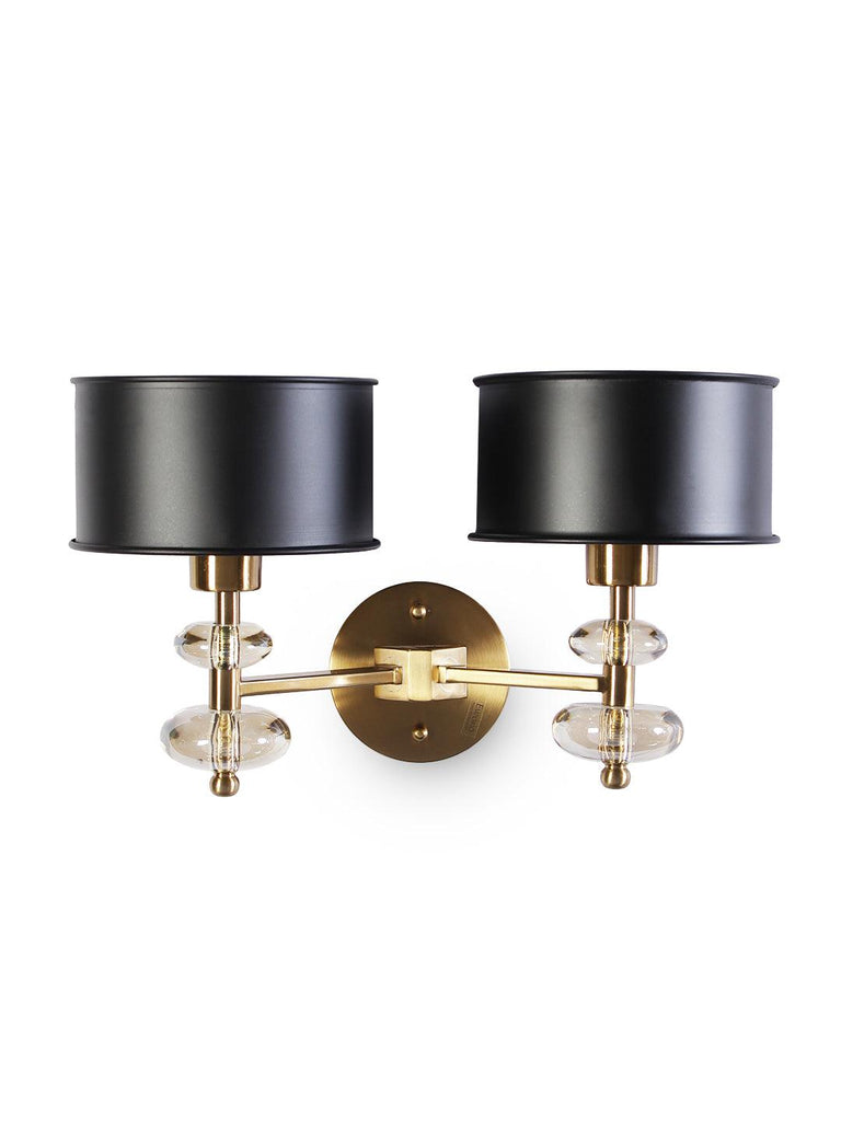 Lucille Black Gold Wall Light | Buy Traditional Wall Lights Online India