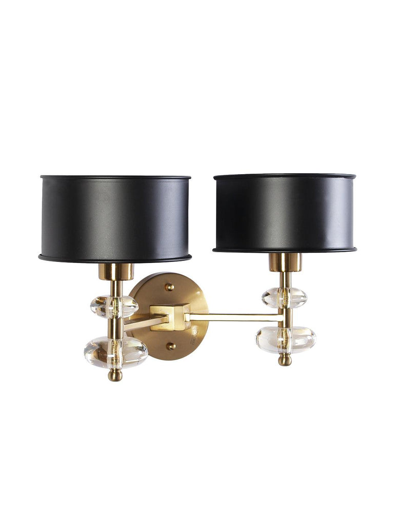 Lucille Black Gold Wall Light | Buy Traditional Wall Lights Online India