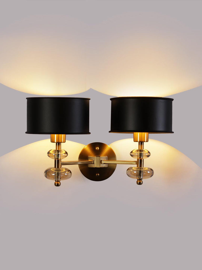 Lucille Black Gold Wall Light | Buy Traditional Wall Lights Online India