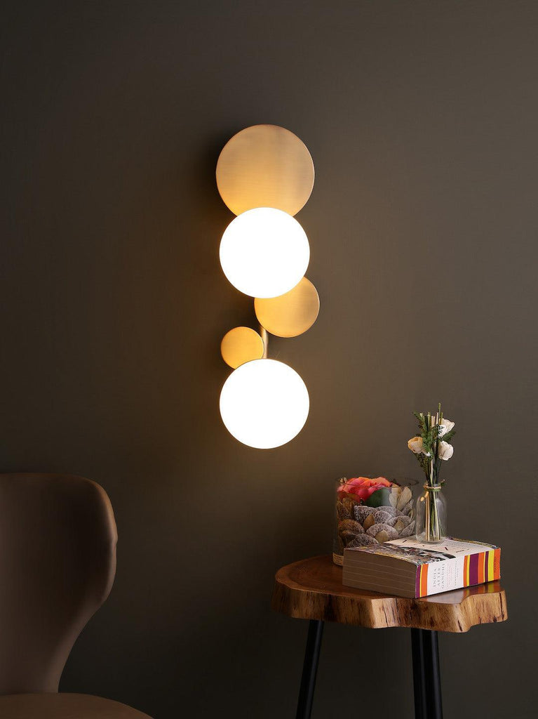 Aquille Globes Gold Wall Light | Buy Modern Wall Lights Online India