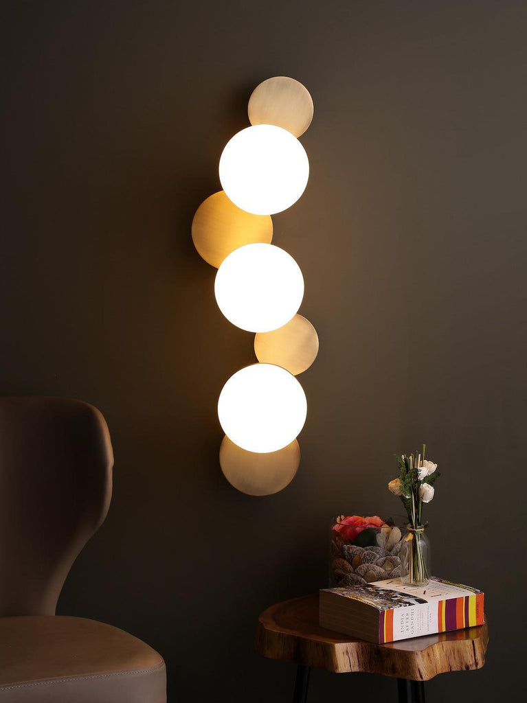 Aquille Globes Gold Wall Light | Buy Modern Wall Lights Online India
