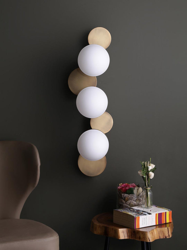 Aquille Globes Gold Wall Light | Buy Modern Wall Lights Online India