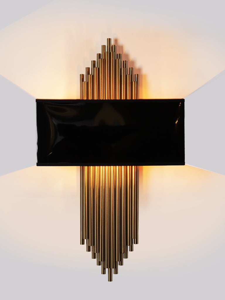 Austin Black Gold Wall Light | Buy Modern Wall Lights Online India