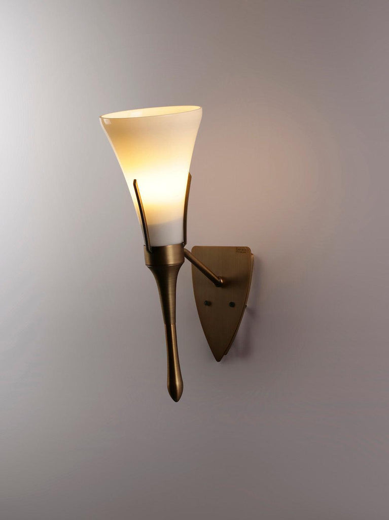 Bosville Glass with Gold Frame Wall Light | Buy Modern Wall Lights Online India