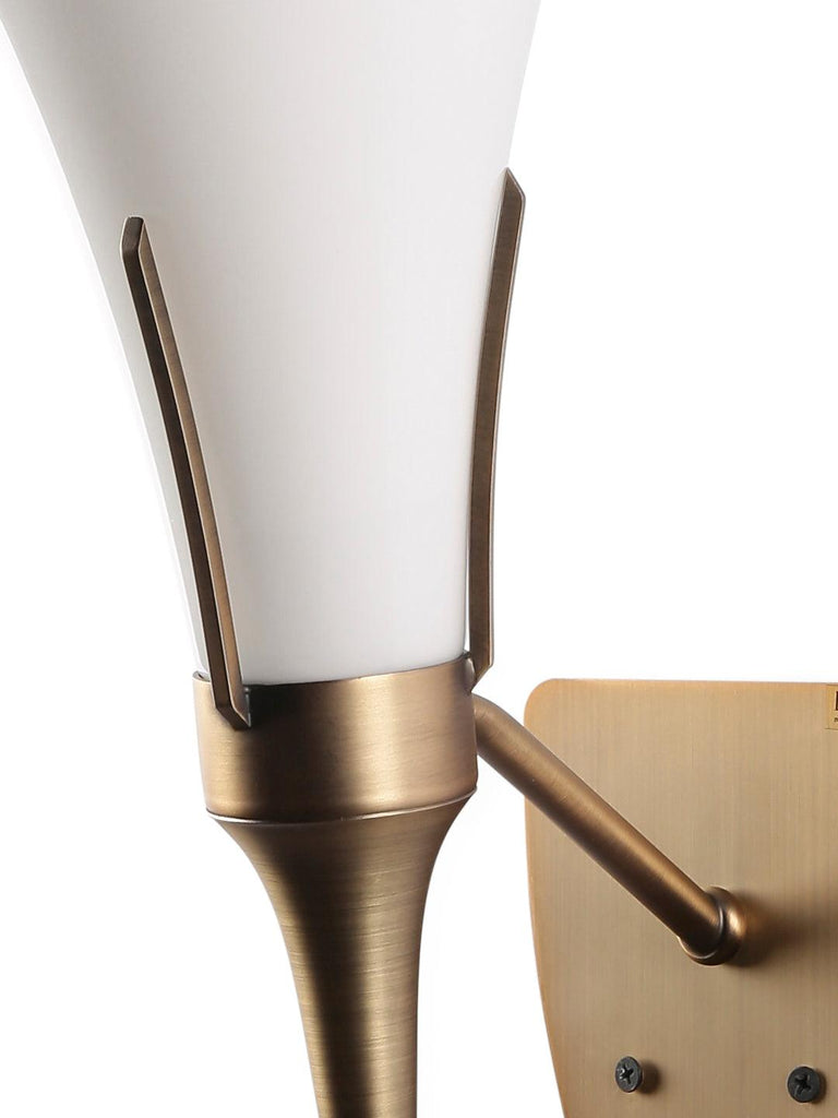 Bosville Glass with Gold Frame Wall Light | Buy Modern Wall Lights Online India