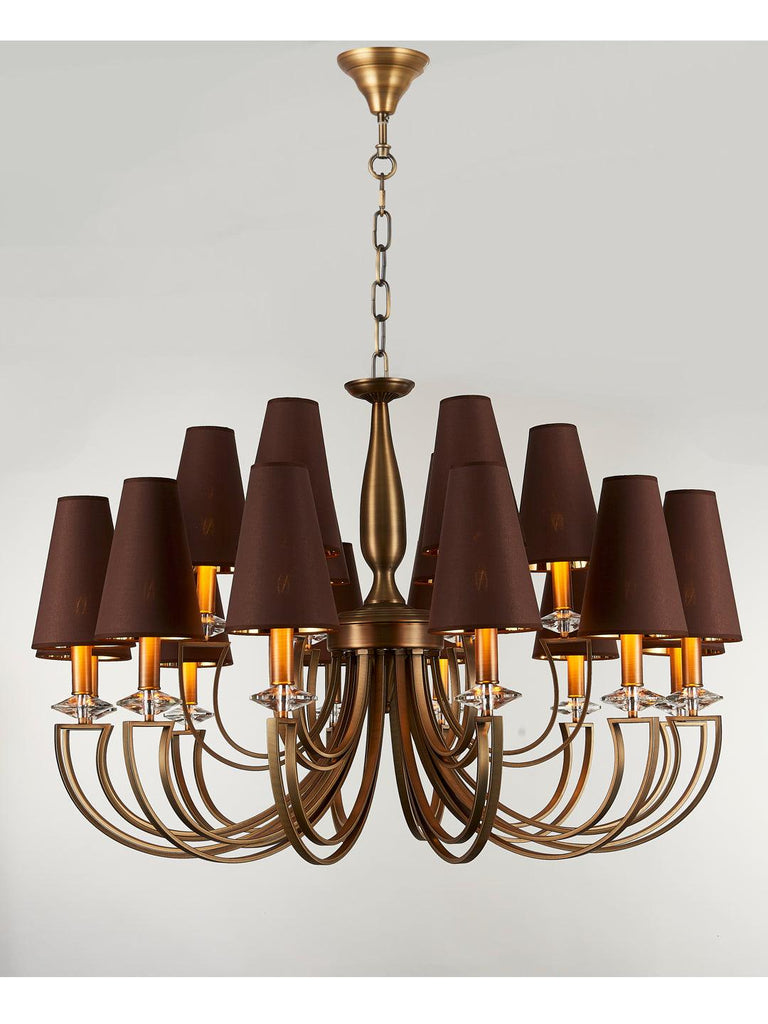 Carmille Brown Gold Chandelier | Buy Vintage Chandeliers Online India
