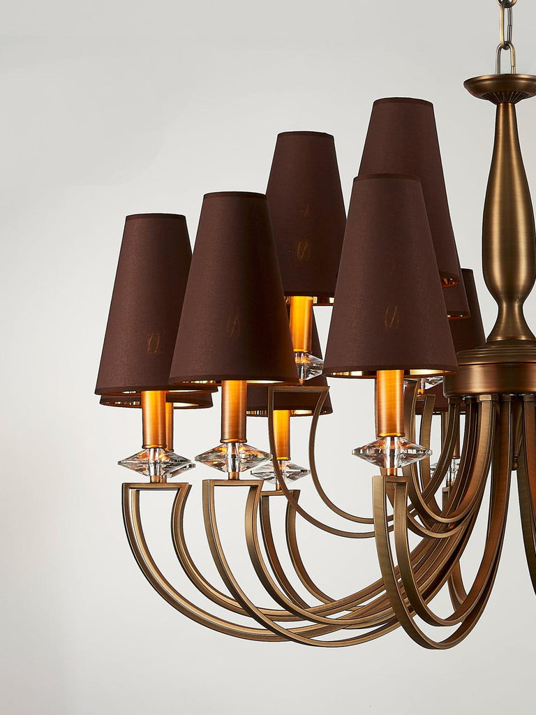 Carmille Brown Gold Chandelier | Buy Vintage Chandeliers Online India