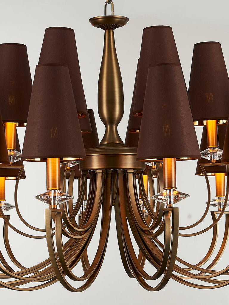 Carmille Brown Gold Chandelier | Buy Vintage Chandeliers Online India