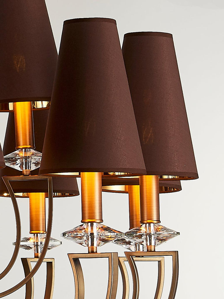 Carmille Brown Gold Chandelier | Buy Vintage Chandeliers Online India