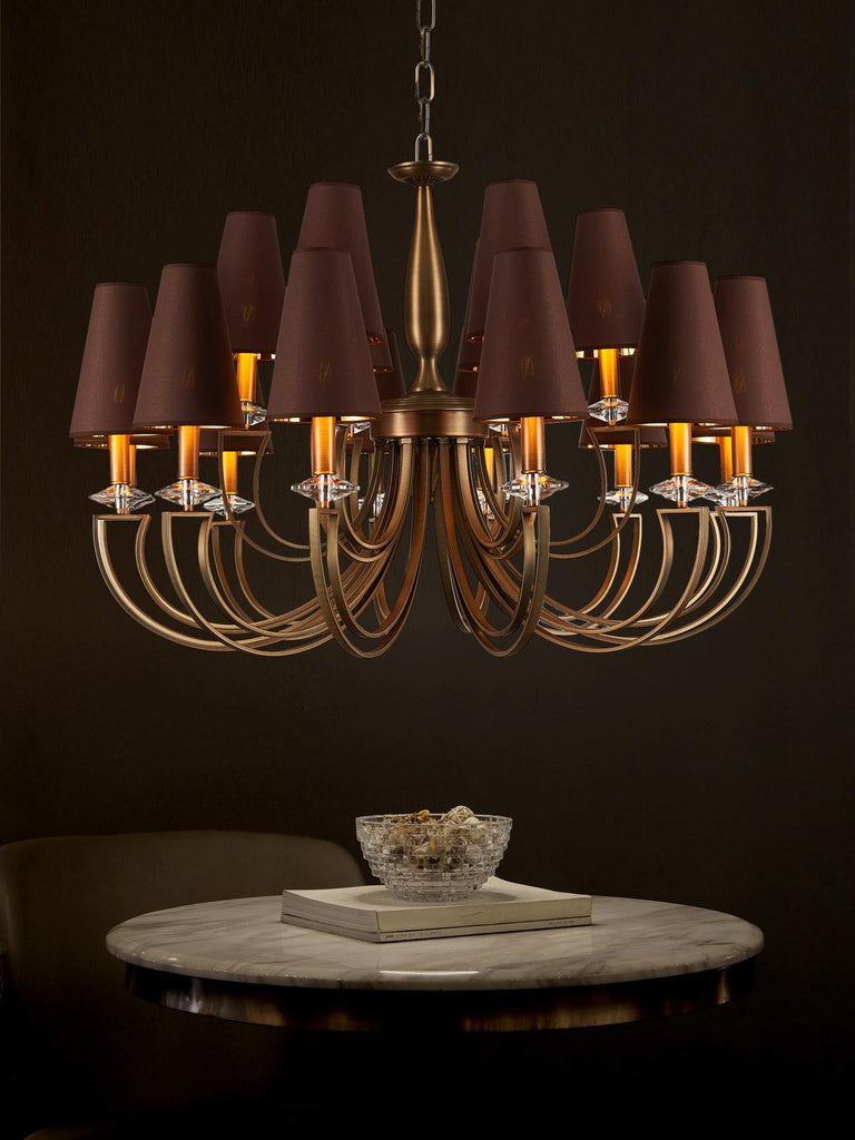 Carmille Brown Gold Chandelier | Buy Vintage Chandeliers Online India