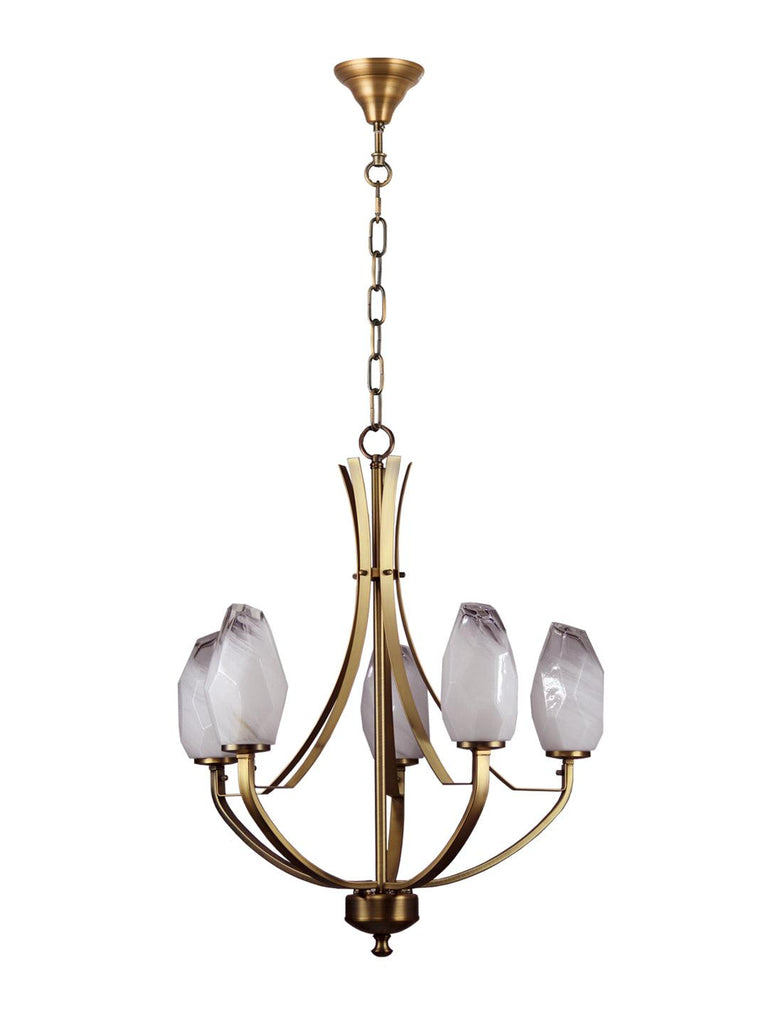 Kinsley 5-Lamp | Buy Premium Chandeliers Online in India | Jainsons Emporio Lights