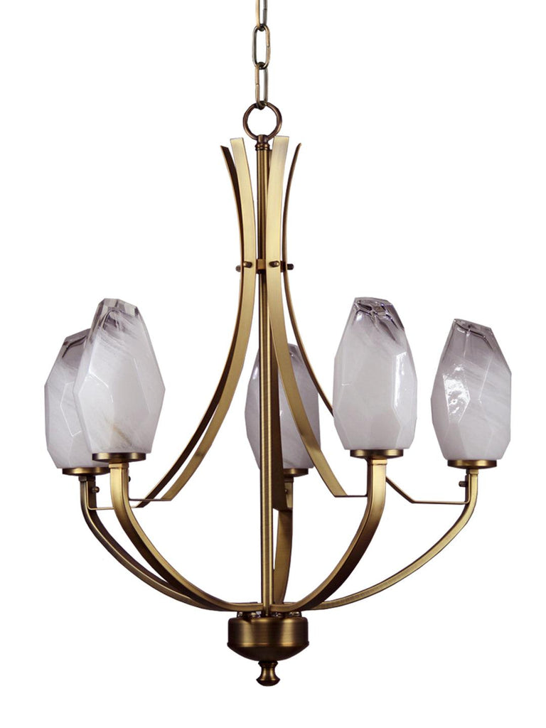 Kinsley 5-Lamp | Buy Premium Chandeliers Online in India | Jainsons Emporio Lights