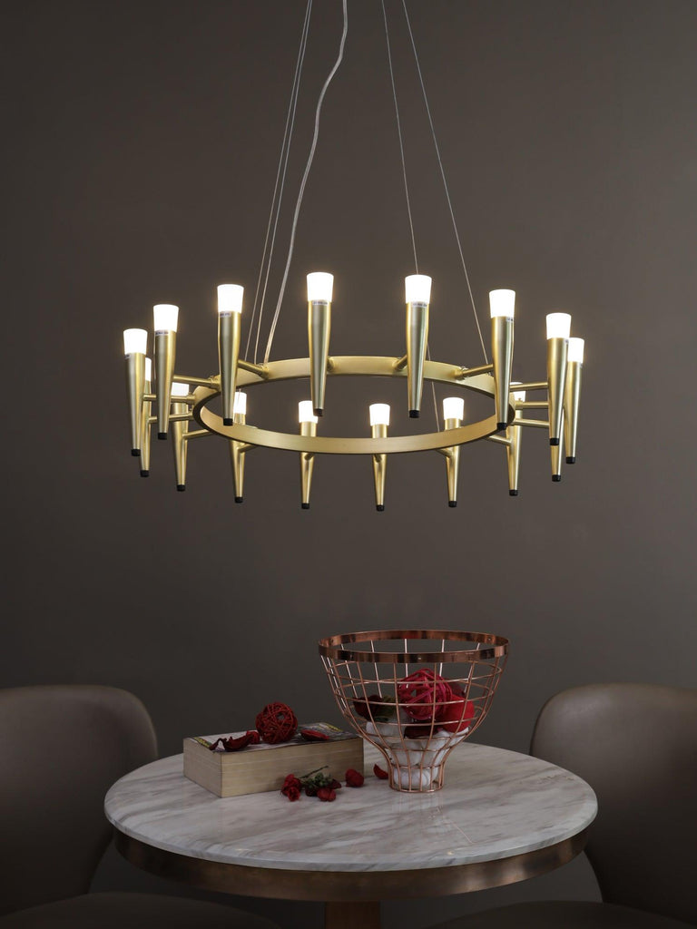 Holden 16-Lamp | Buy LED Chandeliers Online in India | Jainsons Emporio Lights