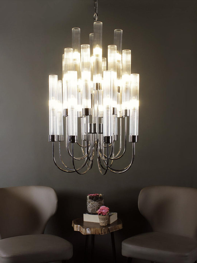 Kleon Silver Chandelier | Buy Modern Chandeliers Online India