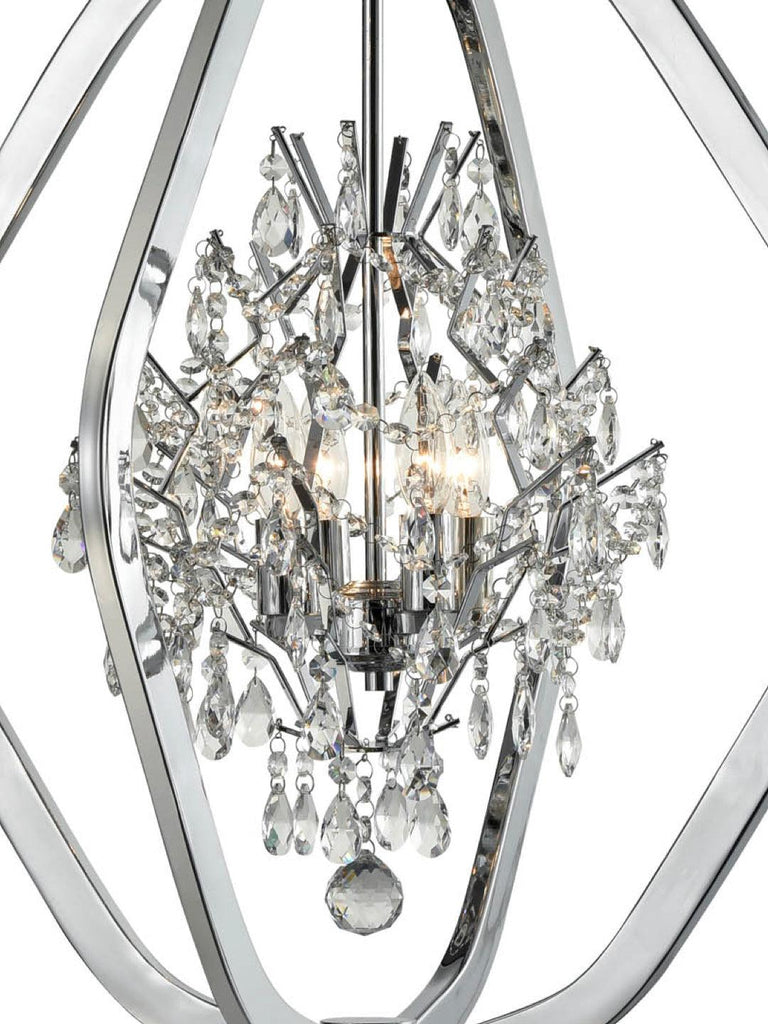 Hilda Silver Crystal Chandelier | Buy Crystal Chandeliers Online India