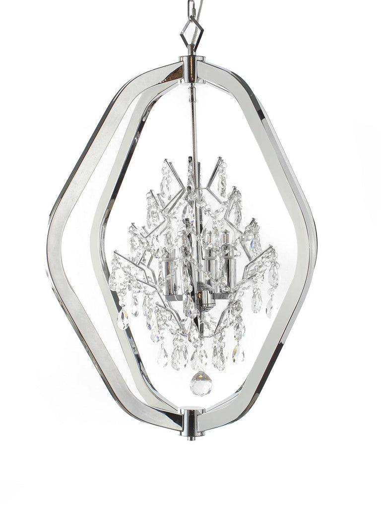Hilda Silver Crystal Chandelier | Buy Crystal Chandeliers Online India