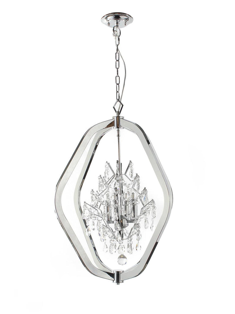 Hilda Silver Crystal Chandelier | Buy Crystal Chandeliers Online India