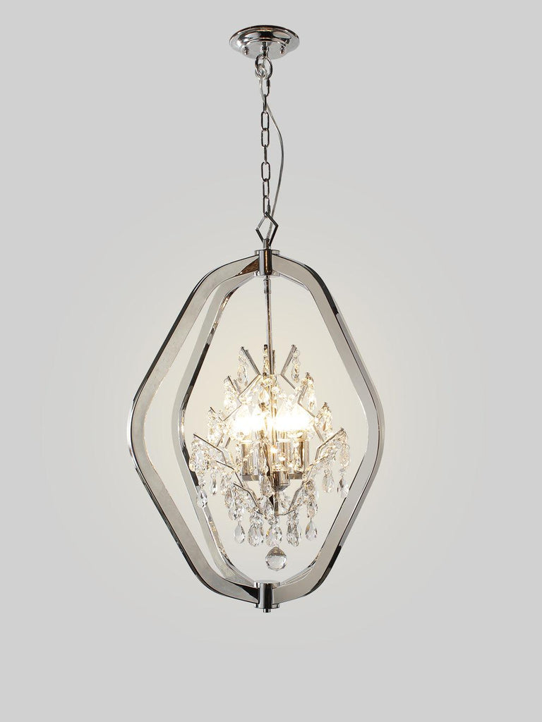 Hilda Silver Crystal Chandelier | Buy Crystal Chandeliers Online India