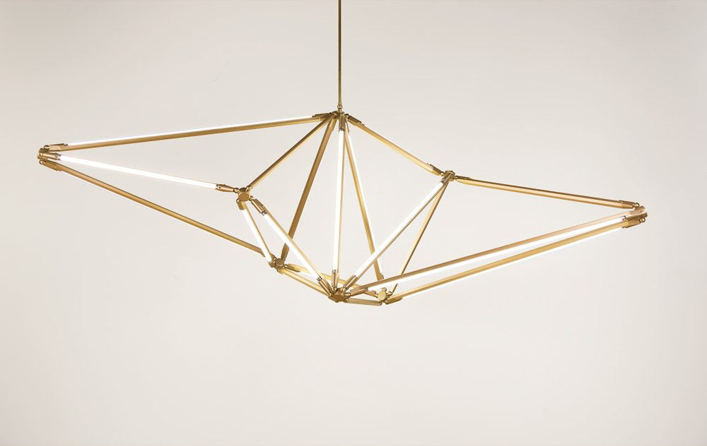 Avis White Gold Pendant Lamp | Buy Luxury Hanging Lights Online India