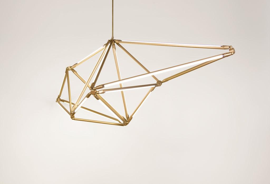 Avis White Gold Pendant Lamp | Buy Luxury Hanging Lights Online India