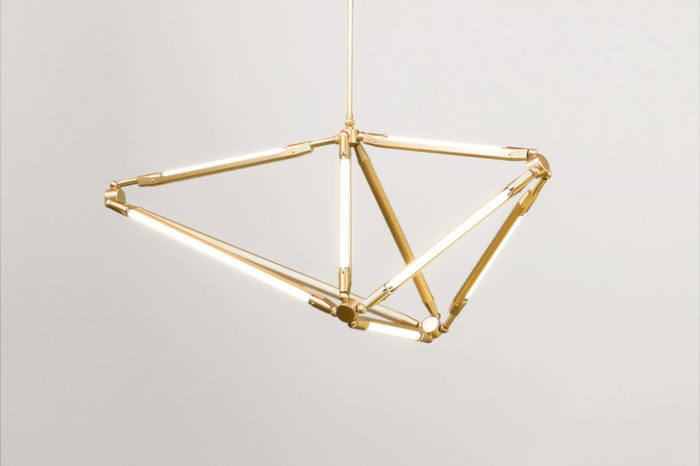Avis White Gold Pendant Lamp | Buy Luxury Hanging Lights Online India