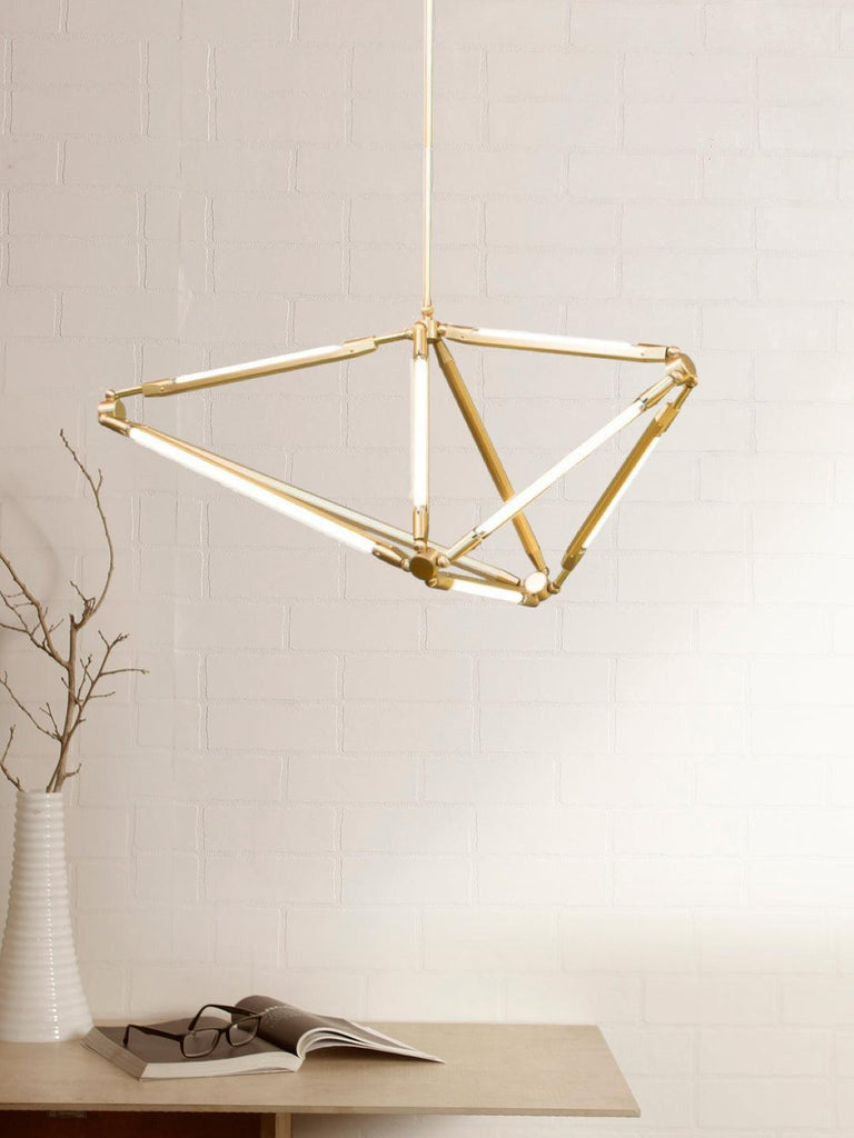 Avis White Gold Pendant Lamp | Buy Luxury Hanging Lights Online India