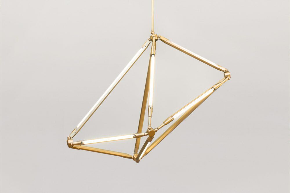 Avis White Gold Pendant Lamp | Buy Luxury Hanging Lights Online India