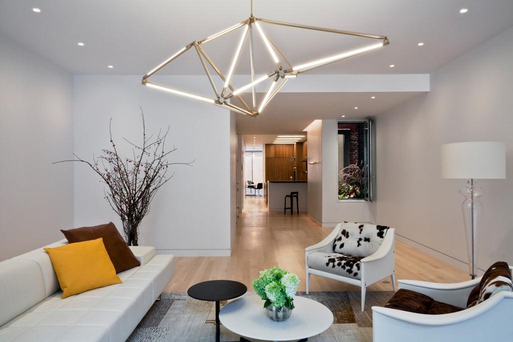 Avis White Gold Pendant Lamp | Buy Luxury Hanging Lights Online India