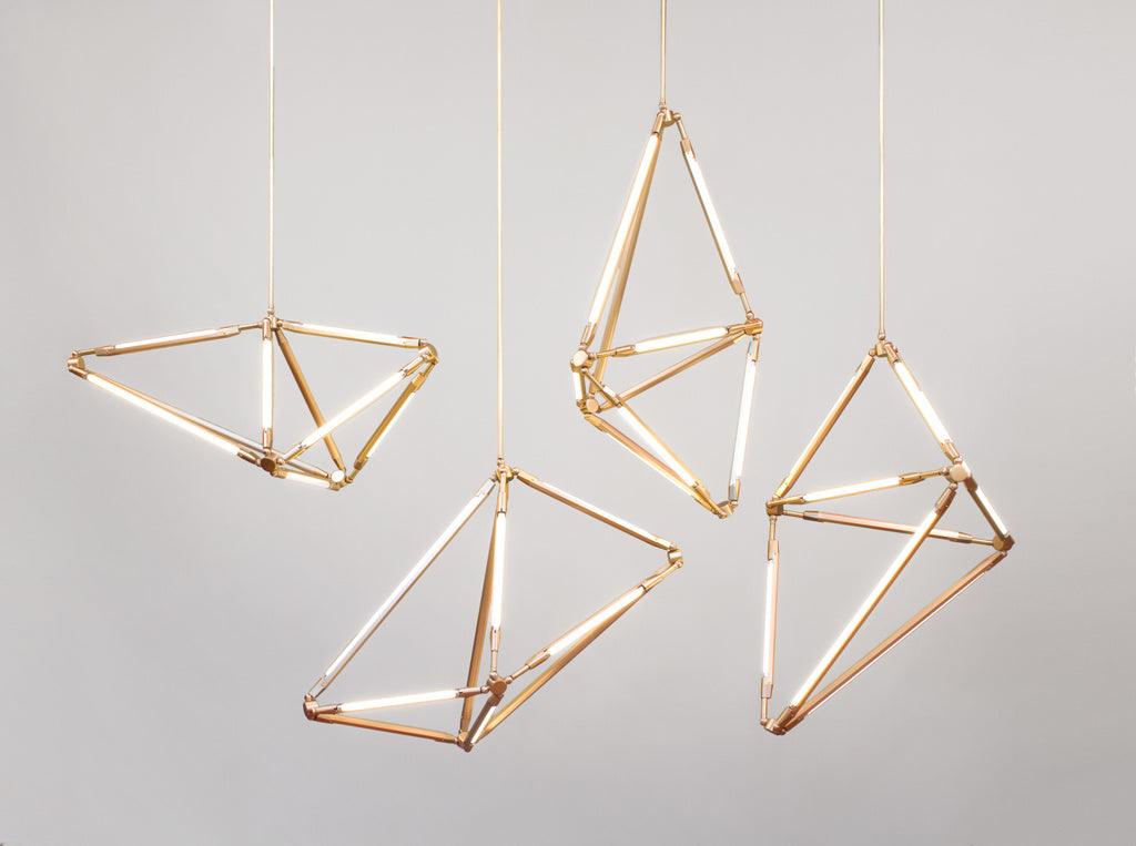 Avis White Gold Pendant Lamp | Buy Luxury Hanging Lights Online India