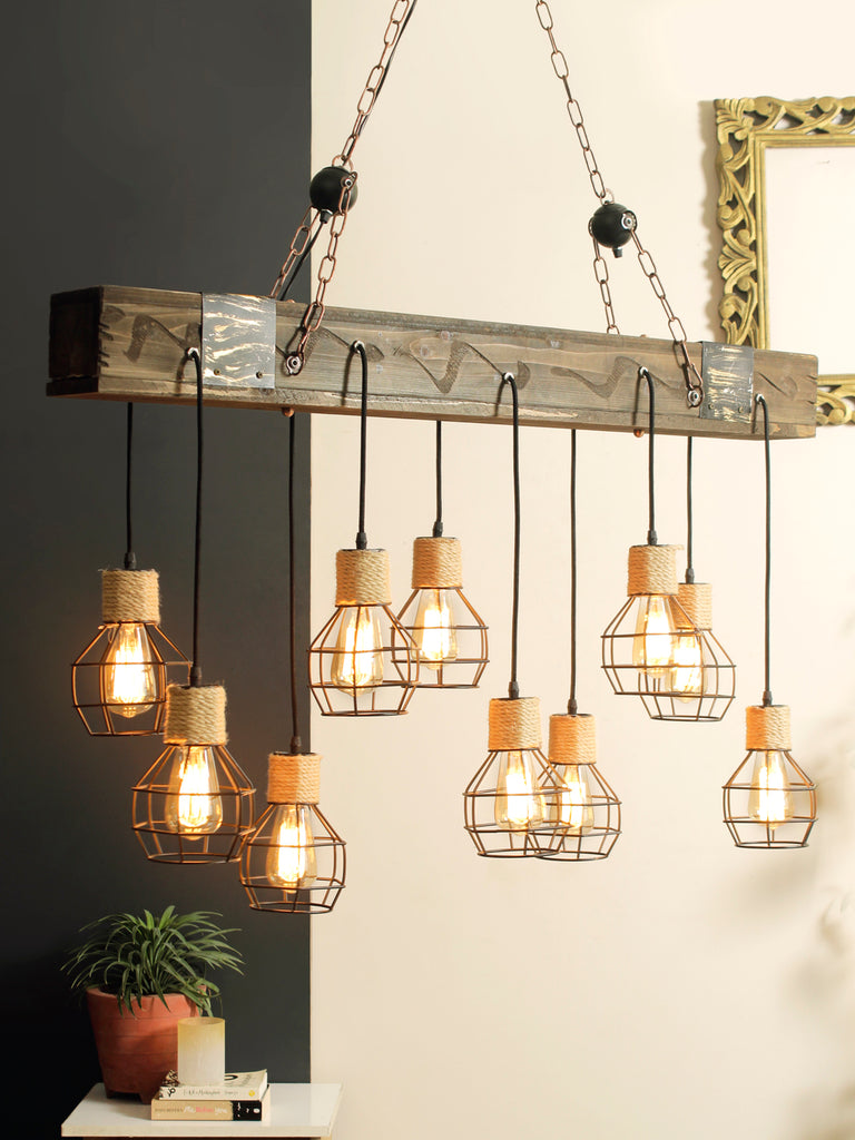 Wire Cage Cluster Vintage Chandelier | Buy Luxury Chandeliers Online India