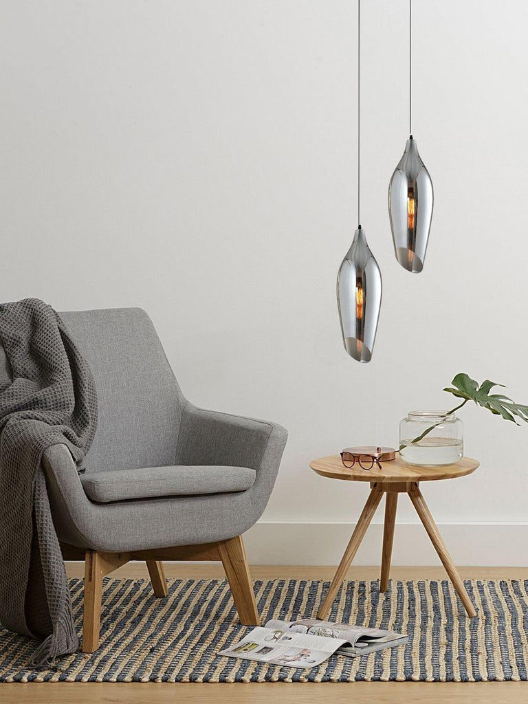 Quino Smoky Glass Pendant Light | Buy Decorative Ceiling Lights Online India