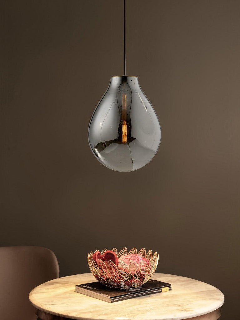 Siora Smoky Glass Pendant Light | Buy Decorative Ceiling Lights Online India