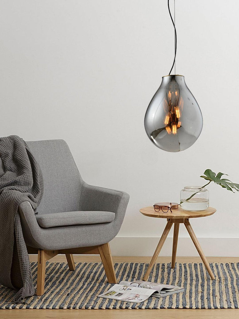 Siora Smoky Glass Pendant Light | Buy Decorative Ceiling Lights Online India