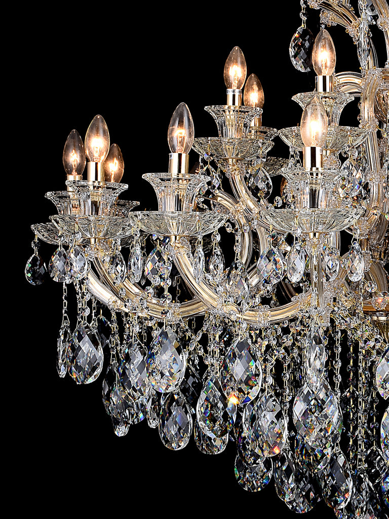 Maria 18-Lamp | Buy Crystal Chandeliers Online in India | Jainsons Emporio Lights