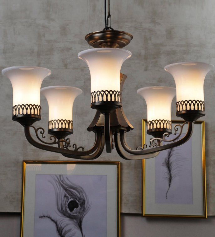 Novella 5-Lamp Traditional Chandelier | Buy Luxury Chandeliers Online India