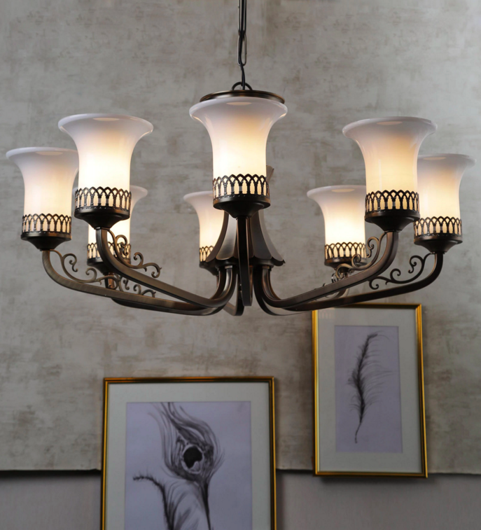 Novella 8-Lamp Traditional Chandelier | Buy Luxury Chandeliers Online India