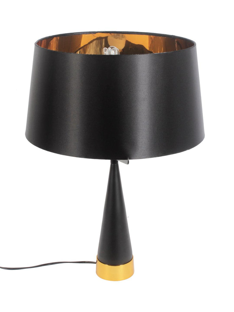 Doriane Black Gold Table Lamp | Buy Modern Table Lamps Online India