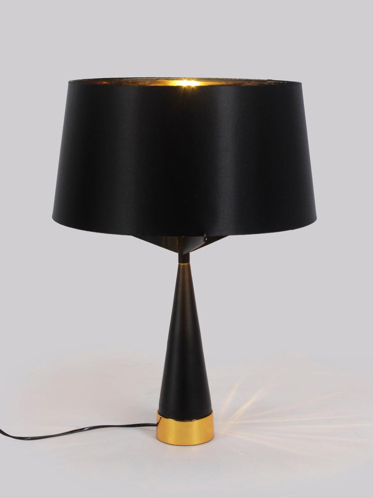 Doriane Black Gold Table Lamp | Buy Modern Table Lamps Online India