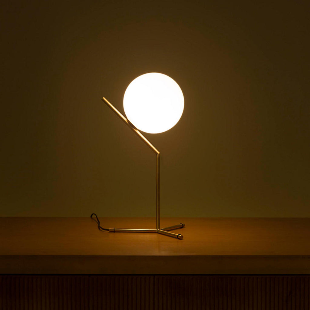 IC Globe White Gold Table Lamp | Buy Modern Table Lamps Online India